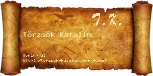 Törzsök Katalin névjegykártya
