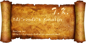 Törzsök Katalin névjegykártya